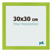 Fotolijst 30x30cm Groen MDF Pisa Voorzijde Maat | Yourdecoration.nl