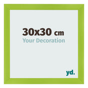 Fotolijst 30x30cm Groen MDF Pisa Voorzijde Maat | Yourdecoration.nl
