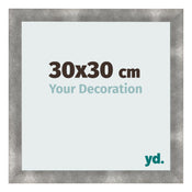 Fotolijst 30x30cm Metaal Vintage MDF Pisa Voorzijde Maat | Yourdecoration.nl