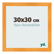 Fotolijst 30x30cm Oranje MDF Pisa Voorzijde Maat | Yourdecoration.nl