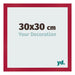 Fotolijst 30x30cm Rood MDF Bologna Voorzijde Maat | Yourdecoration.nl