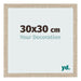 Fotolijst 30x30cm Sonoma Eiken MDF Bologna Voorzijde Maat | Yourdecoration.nl