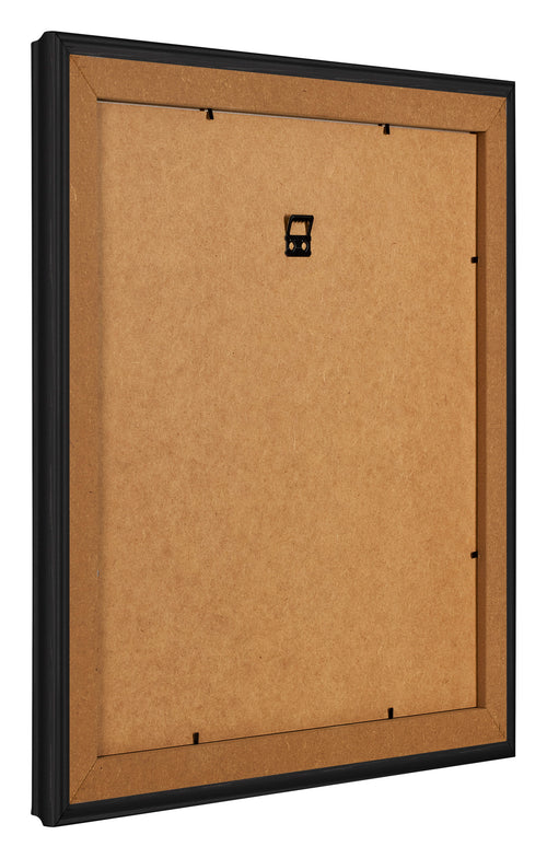 Fotolijst 30x30cm Zwart Houtnerf MDF Lazio Achterzijde Schuin | Yourdecoration.nl