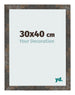 Fotolijst 30x40 cm Geoxideerd Metaal MDF Bologna Voorzijde Maat | Yourdecoration.nl
