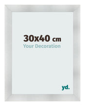 Fotolijst 30x40cm Aluminium Geborsteld MDF Pisa Voorzijde Maat | Yourdecoration.nl