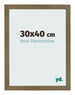 Fotolijst 30x40cm Brons Decor MDF Bologna Voorzijde Maat | Yourdecoration.nl