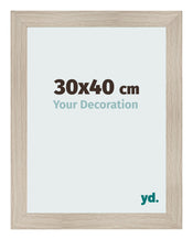 Fotolijst 30x40cm Eiken Licht MDF Pisa Voorzijde Maat | Yourdecoration.nl