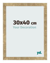 Fotolijst 30x40cm Goud Antiek MDF Bologna Voorzijde Maat | Yourdecoration.nl