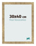 Fotolijst 30x40cm Goud Antiek MDF Bologna Voorzijde Maat | Yourdecoration.nl