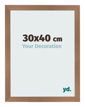 Fotolijst 30x40cm Koper Decor MDF Bologna Voorzijde Maat | Yourdecoration.nl