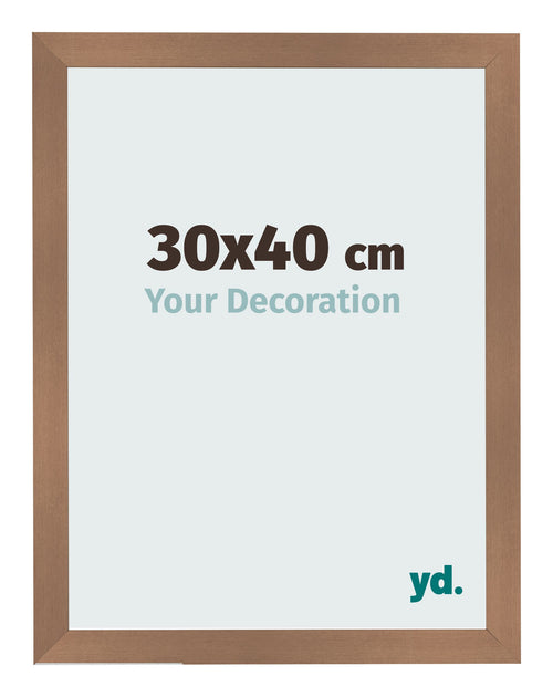 Fotolijst 30x40cm Koper Decor MDF Bologna Voorzijde Maat | Yourdecoration.nl