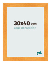 Fotolijst 30x40cm Oranje MDF Pisa Voorzijde Maat | Yourdecoration.nl