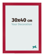 Fotolijst 30x40cm Rood MDF Bologna Voorzijde Maat | Yourdecoration.nl