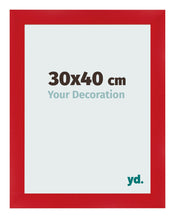 Fotolijst 30x40cm Rood MDF Pisa Voorzijde Maat | Yourdecoration.nl