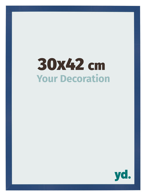 Fotolijst 30x42 cm Donkerblauw MDF Bologna Voorzijde Maat | Yourdecoration.nl