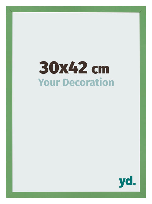 Fotolijst 30x42 cm Groen MDF Bologna Voorzijde Maat | Yourdecoration.nl