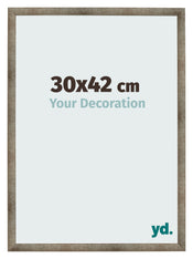 Fotolijst 30x42 cm Metaal Vintage MDF Bologna Voorzijde Maat | Yourdecoration.nl