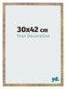 Fotolijst 30x42cm Goud Antiek MDF Bologna Voorzijde Maat | Yourdecoration.nl