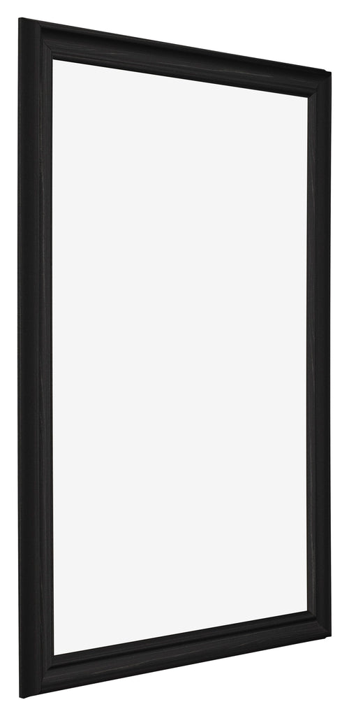 Fotolijst 30x42cm Zwart Houtnerf MDF Lazio Voorzijde Schuin | Yourdecoration.nl