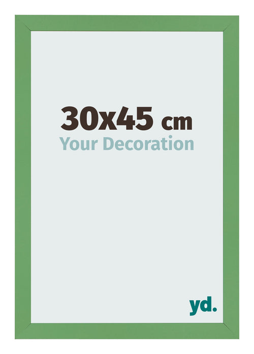 Fotolijst 30x45 cm Groen MDF Bologna Voorzijde Maat | Yourdecoration.nl