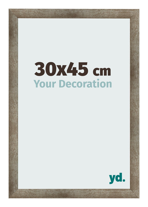 Fotolijst 30x45 cm Metaal Vintage MDF Bologna Voorzijde Maat | Yourdecoration.nl