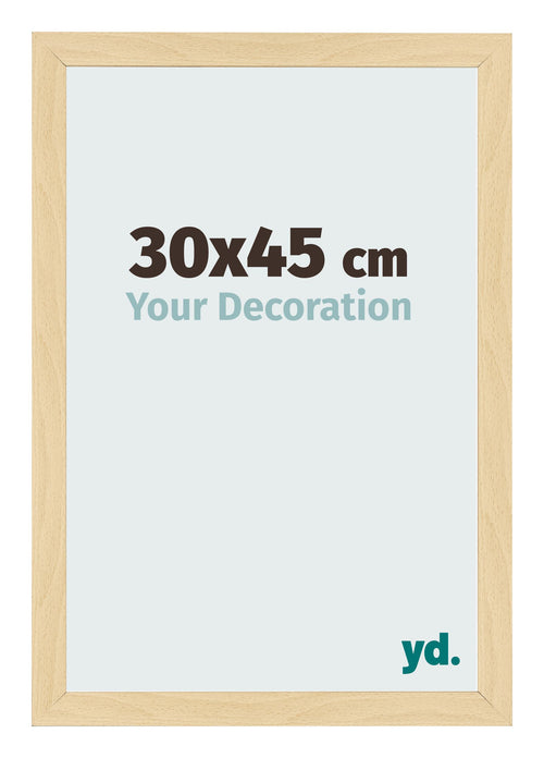 Fotolijst 30x45cm Beuken Decor MDF Bologna Voorzijde Maat | Yourdecoration.nl