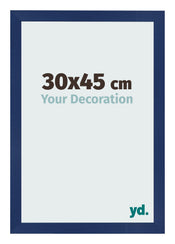 Fotolijst 30x45cm Donkerblauw Geveegd MDF Bologna Voorzijde Maat | Yourdecoration.nl