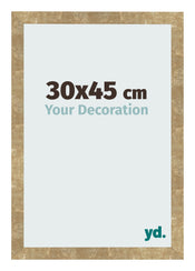 Fotolijst 30x45cm Goud Antiek MDF Bologna Voorzijde Maat | Yourdecoration.nl