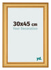 Fotolijst 30x45cm Goud Mat MDF Lazio Voorzijde Maat | Yourdecoration.nl