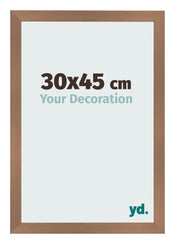 Fotolijst 30x45cm Koper Decor MDF Bologna Voorzijde Maat | Yourdecoration.nl