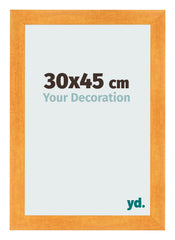 Fotolijst 30x45cm Oranje MDF Pisa Voorzijde Maat | Yourdecoration.nl