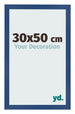 Fotolijst 30x50 cm Donkerblauw MDF Bologna Voorzijde Maat | Yourdecoration.nl