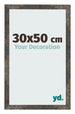 Fotolijst 30x50 cm Geoxideerd Metaal MDF Bologna Voorzijde Maat | Yourdecoration.nl
