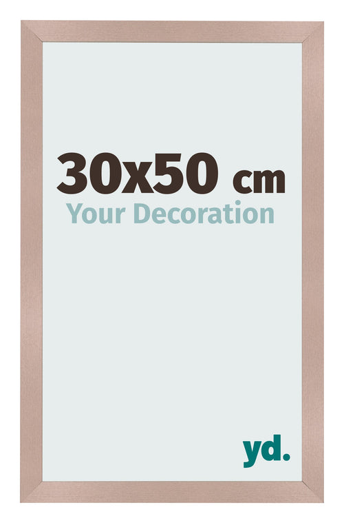 Fotolijst 30x50 cm Oudroze MDF Bologna Voorzijde Maat | Yourdecoration.nl