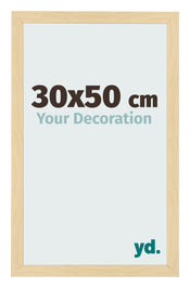 Fotolijst 30x50cm Beuken Decor MDF Bologna Voorzijde Maat | Yourdecoration.nl