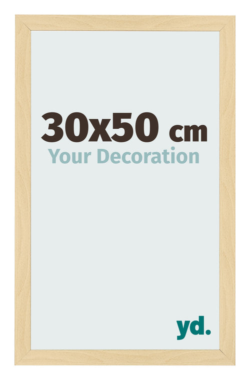 Fotolijst 30x50cm Beuken Decor MDF Bologna Voorzijde Maat | Yourdecoration.nl