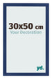 Fotolijst 30x50cm Donkerblauw Geveegd MDF Bologna Voorzijde Maat | Yourdecoration.nl