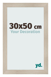 Fotolijst 30x50cm Eiken Licht MDF Pisa Voorzijde Maat | Yourdecoration.nl