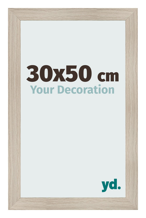 Fotolijst 30x50cm Eiken Licht MDF Pisa Voorzijde Maat | Yourdecoration.nl