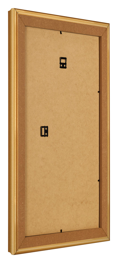 Fotolijst 30x50cm Goud Mat MDF Lazio Achterzijde Schuin | Yourdecoration.nl