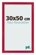 Fotolijst 30x50cm Rood MDF Bologna Voorzijde Maat | Yourdecoration.nl