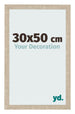 Fotolijst 30x50cm Sonoma Eiken MDF Bologna Voorzijde Maat | Yourdecoration.nl