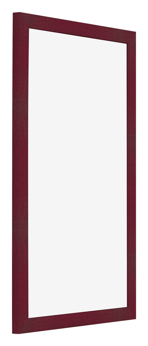 Fotolijst 30x50cm Wijnrood Geveegd MDF Bologna Voorzijde Schuin | Yourdecoration.nl
