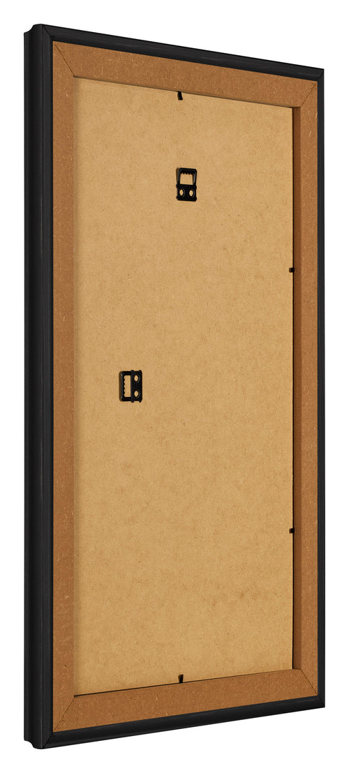 Fotolijst 30x50cm Zwart Houtnerf MDF Lazio Achterzijde Schuin | Yourdecoration.nl