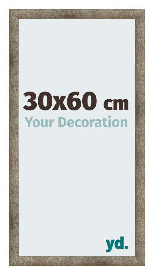 Fotolijst 30x60 cm Metaal Vintage MDF Bologna Voorzijde Maat | Yourdecoration.nl
