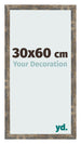 Fotolijst 30x60cm Blauw Goud Gemeleerd MDF Bologna Voorzijde Maat | Yourdecoration.nl