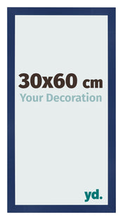 Fotolijst 30x60cm Donkerblauw Geveegd MDF Bologna Voorzijde Maat | Yourdecoration.nl