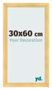 Fotolijst 30x60cm Goud Mat MDF Pisa Voorzijde Maat | Yourdecoration.nl