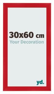 Fotolijst 30x60cm Rood MDF Pisa Voorzijde Maat | Yourdecoration.nl