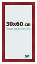 Fotolijst 30x60cm Wijnrood Geveegd MDF Pisa Voorzijde Maat | Yourdecoration.nl